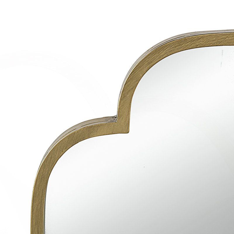 Miroir mural décoratif avec bords entaillés