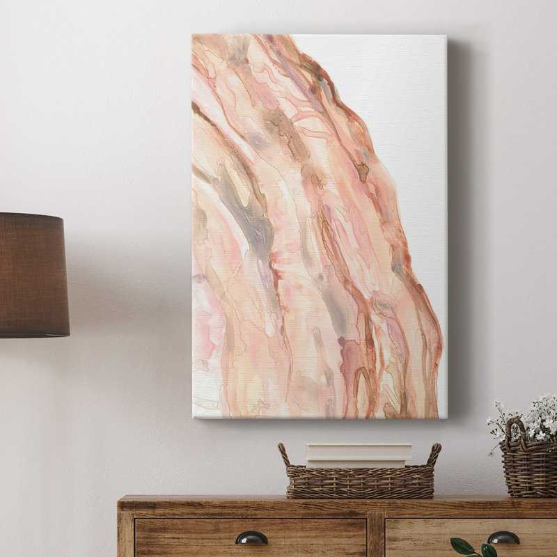 Rose Quartz I - galerie Cavas sur mesure, H 18 po x l 12 po