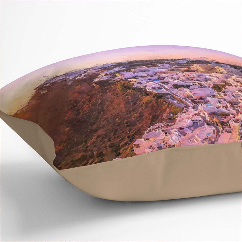 Abstract Square Cushion, 55cm H x 55cm W x 20cm D, Stone