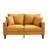 57 " High Resilience Loveseat Sofa, Wooden Frame 2 Seat Sofa, Comfy , Small Space Saving Modern Upholstered Sofa, Living Room Bedroom Apartment Small Space , Orange-1963320583-1970752138
