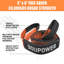 Heavy Duty Off-Road Recovery Kit – 10 Ton Snatch Block Pulley, 3" x 8' Tree Saver Strap, 2pcs 3/4" D-Ring Shackles, Storage Bag – Winch Accessories for Truck, SUV, ATV, 4x4 – Green-135582127