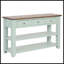 Console en bois de pin massif 48 po, table d'appoint moderne avec 3 tiroirs et 2 tablettes, facile à assembler-1074928006-1074928057