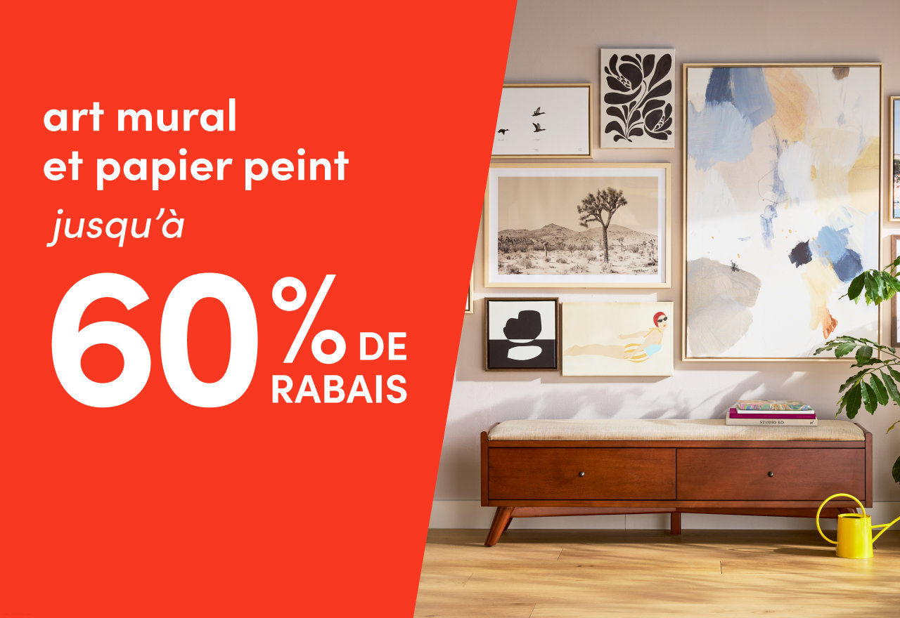 art mural et papier peint en solde