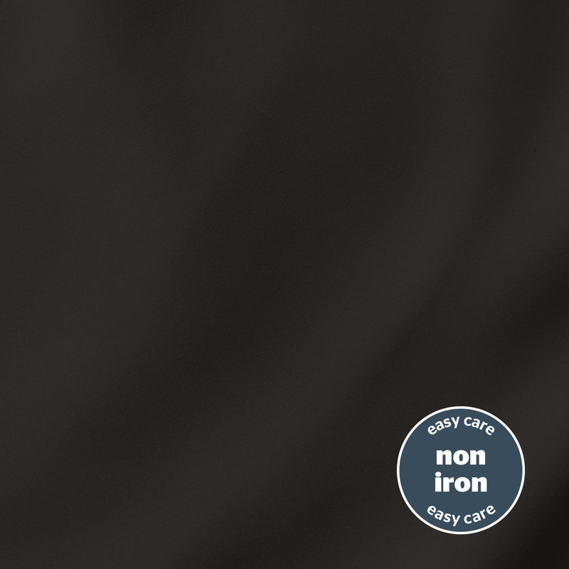Silentnight Supersoft Fitted Sheet, Double (4'6), Black