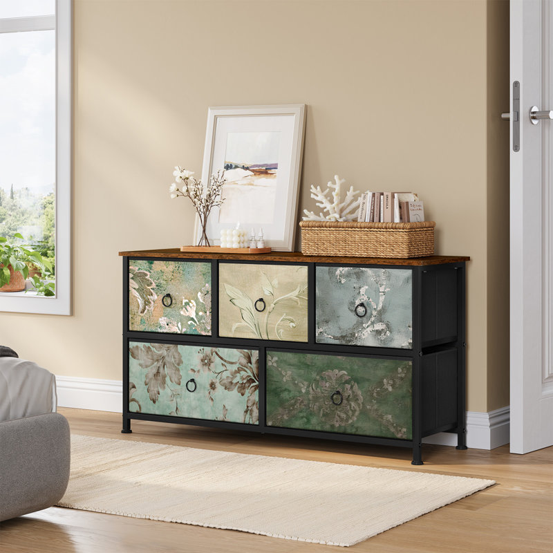 100 cm W Chest of 5 Drawers