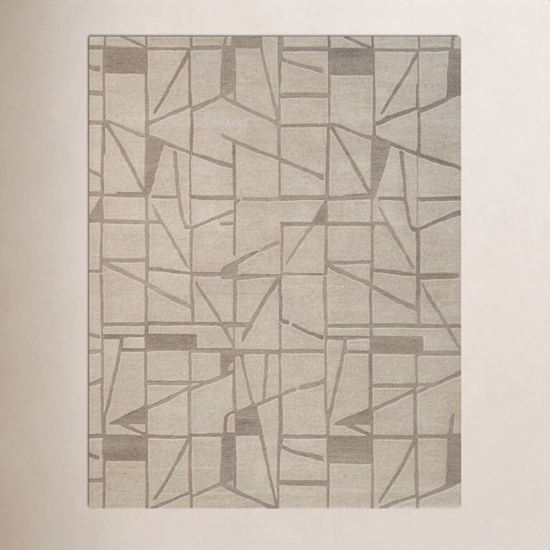 Lira Hand Tufted Wool Flurry Rug, Rectangle 2' x 3'