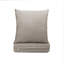 Coussin de siège à couteaux avec fermeture à glissière et bord de couteau, coussin de dossier uni, avec rembourrage en polyester blanc.-108685910