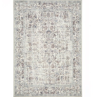 Vintage Look Washable Area Rug