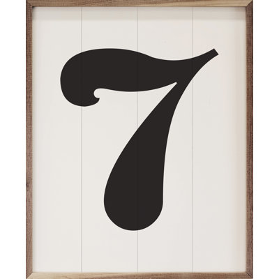 Classic Number Seven - blanc