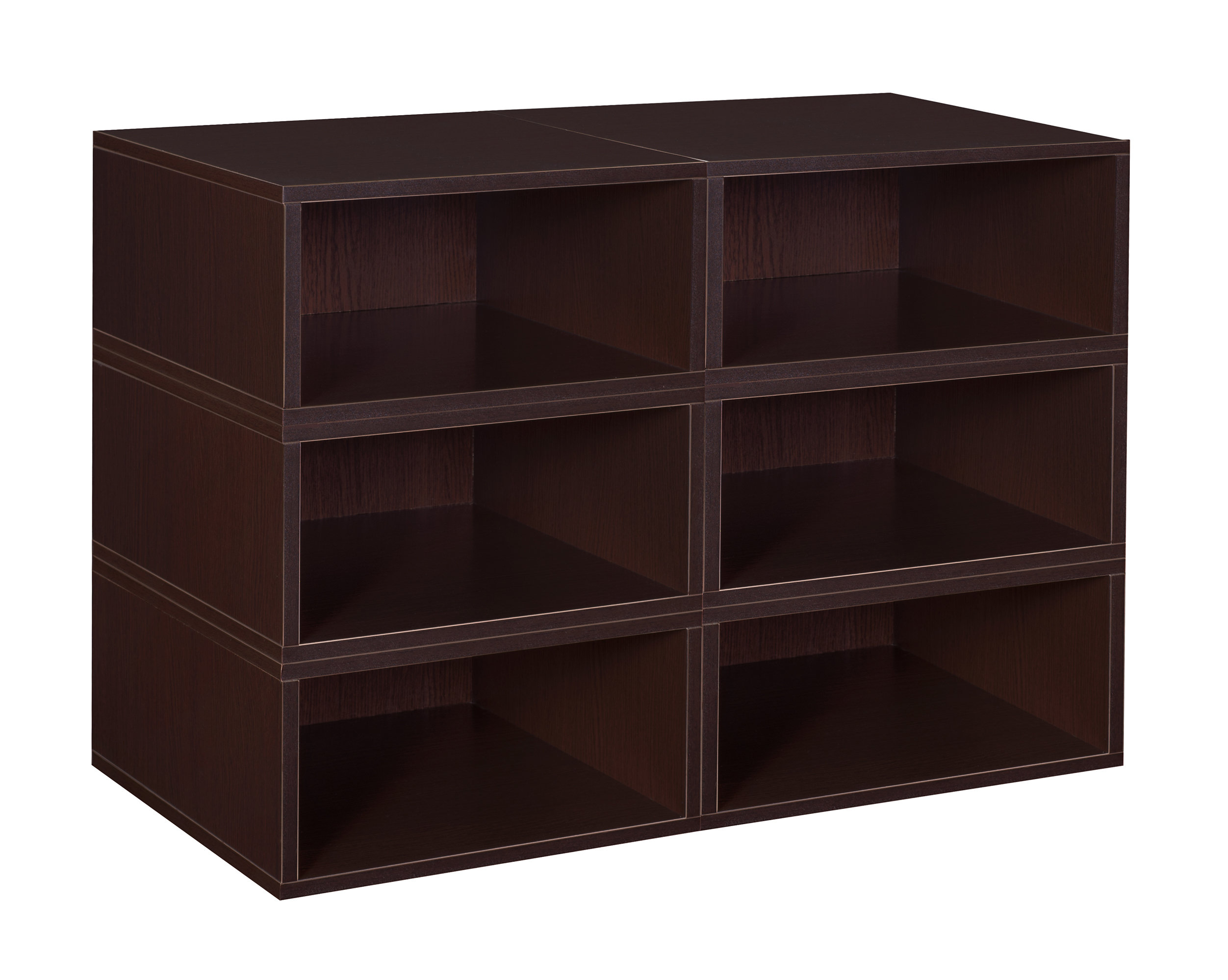 Ebern Designs Niche Cubo Storage Organizer Open Bookshelf Set Half