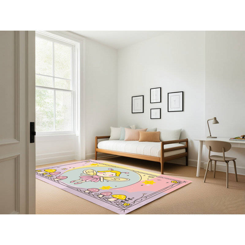 Tapis fantaisie East Urban Home, Rectangulaire 2 pi x 3 pi