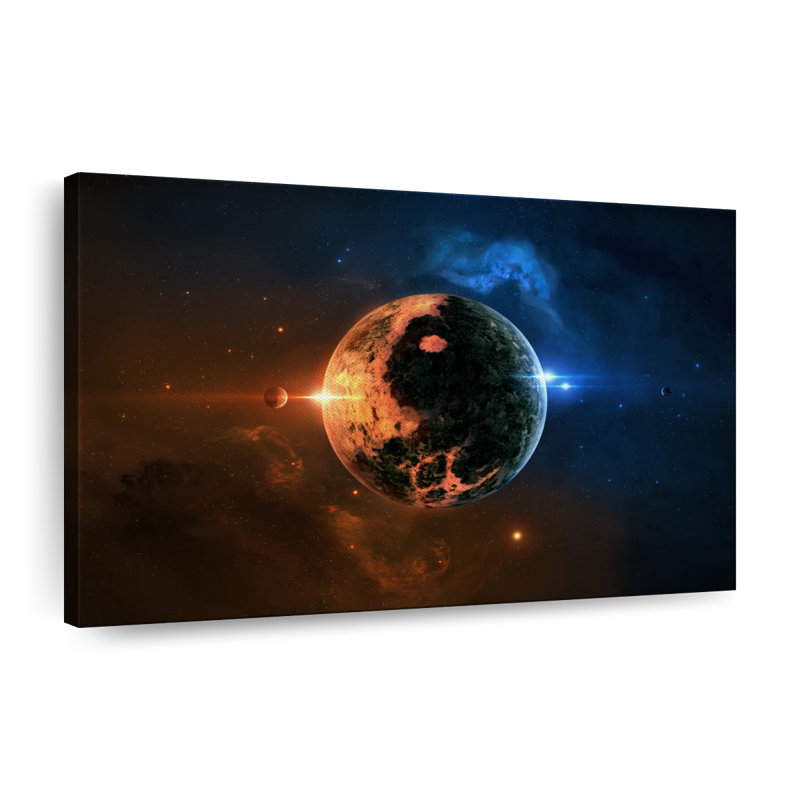 Distant Alien Planet Canvas Print, 26" H x 39" W x 1.25" D