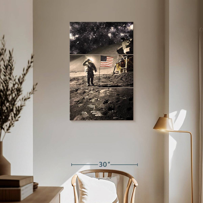 Lelar Moon Landing, 57" H x 36" W