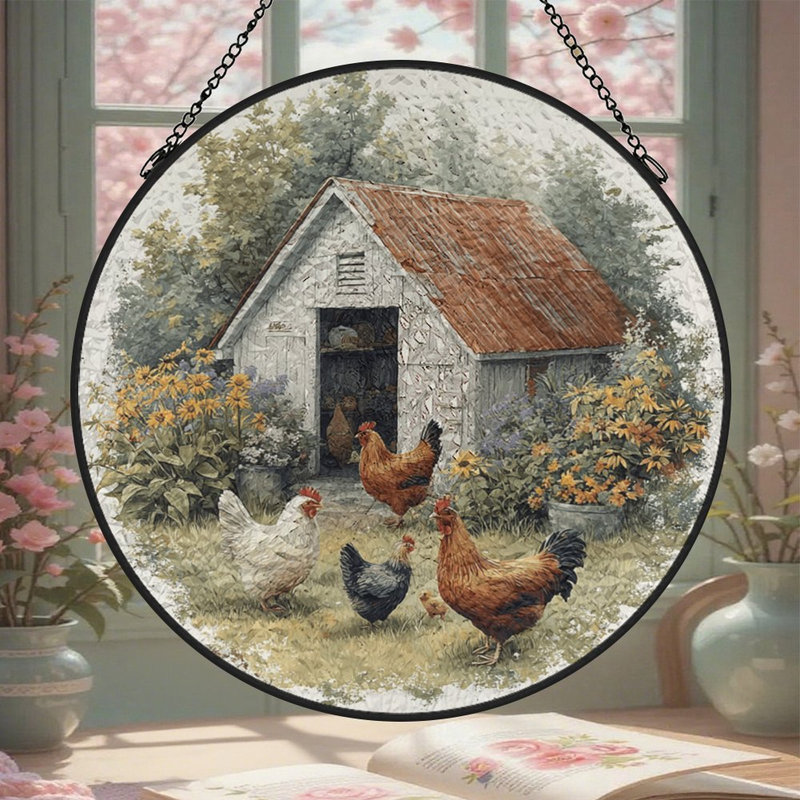 Panneaux en verre teinté rustique pour fenêtre, 7,8 x 7,8 po (20 x 20 cm)