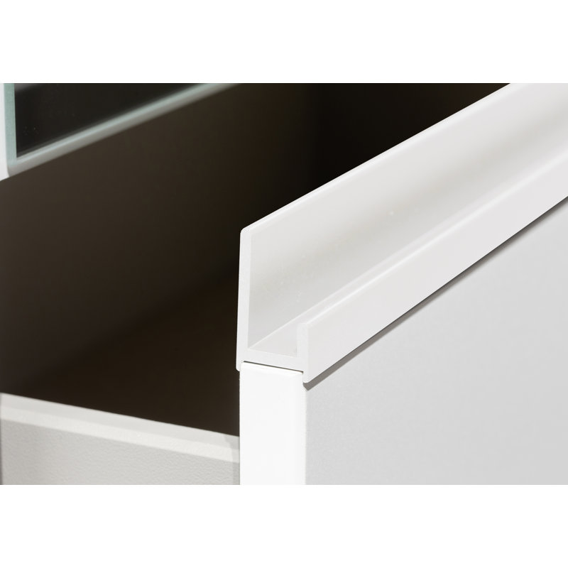 Wardrobe wardrobe set COSTA handle-less front, push-to-open, White/White handles