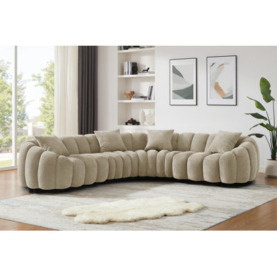 Modern Style Upholstered Modular Sectional