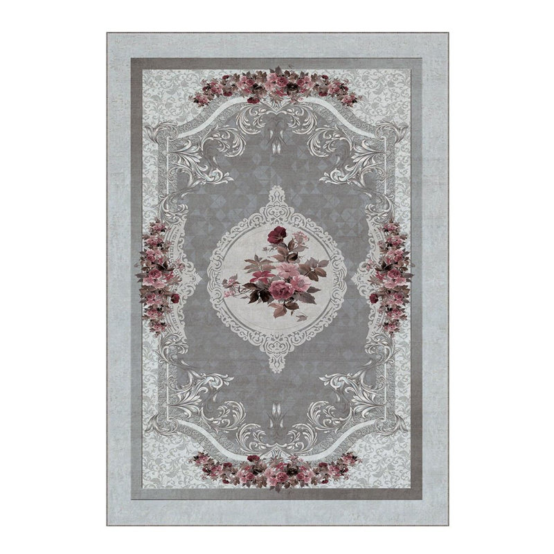 Luxurious Woven Carpet, 100% Polyester, 70.9 x 110.2 Inches | 740 g/m², Non-Slip Felt Dot Underside, 0.2 Inch Pile Height | Machine Washable, Easy Care, Perfect for Living Room & Bedroom Décor