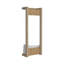 Porte-serviettes mural avec tablette et barre de suspension Arlington