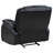 Elodie Black Upholstered Glider Recliner Chair-1026537431