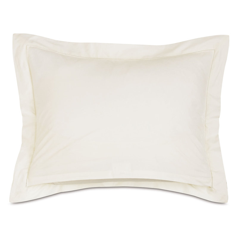 Gianna Cotton Pillow Sham, Ivory, Standard