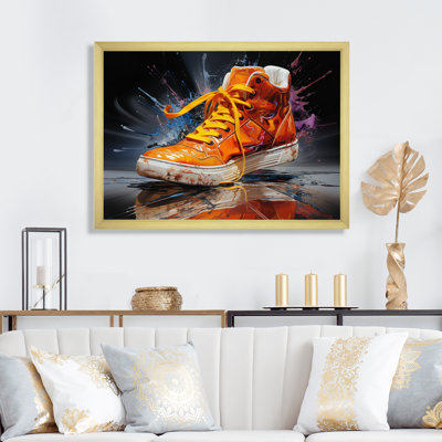 «Popart Sneaker», impression audacieuse sur toile