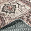 Tapis en chenille de coton marocain beige à motif rétro Eilette-676210262