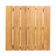 Table d'appoint en bois rustique avec élément à lattes, l 20,36 po x P 20,36 po, H 17,73 po, caractéristique, 20 x 20 x 17,73, couleur