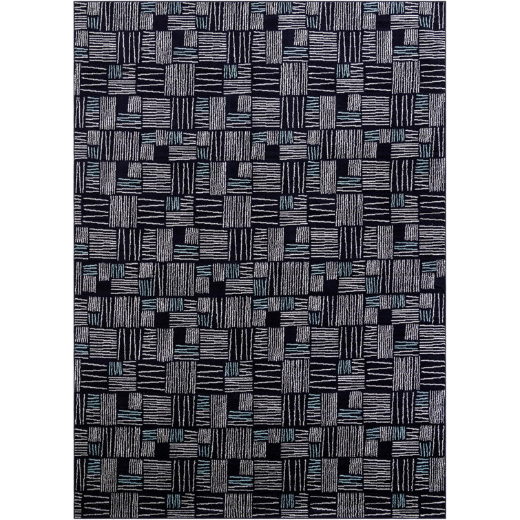 Anaka Synthetic Geometric Indoor Rug