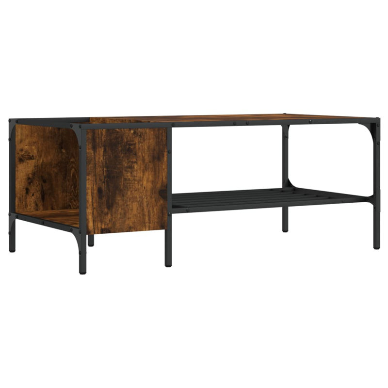 Nyzere Coffee Table with Storage, Smoked Oak