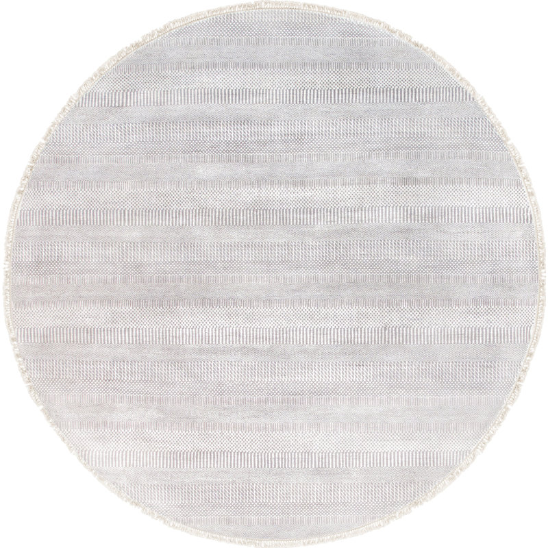 Transitional One-of-a-Kind 7'11" X 7'11" Hand Knotted Area Rug