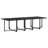  Garden Dining Set Black, Cream White