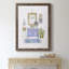 «Sketchy Bath II», peinture sur toile encadrée-1328345201-1328345206