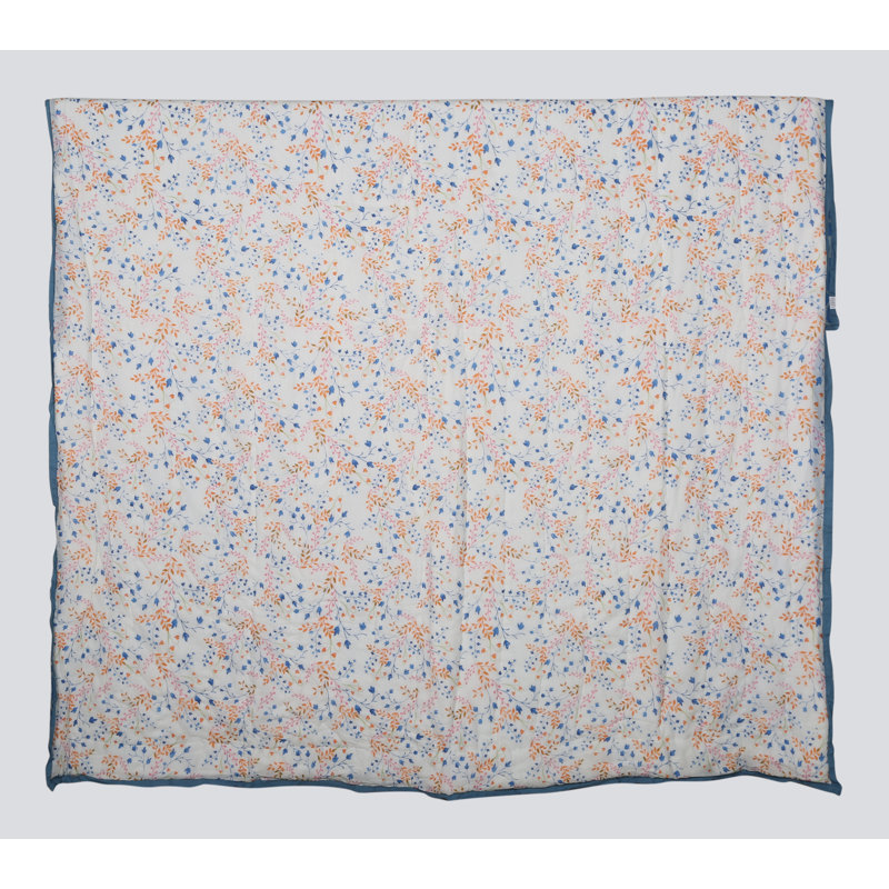 Cotton Geometric Shapes Quilt, Queen Quilt + 2 Shams