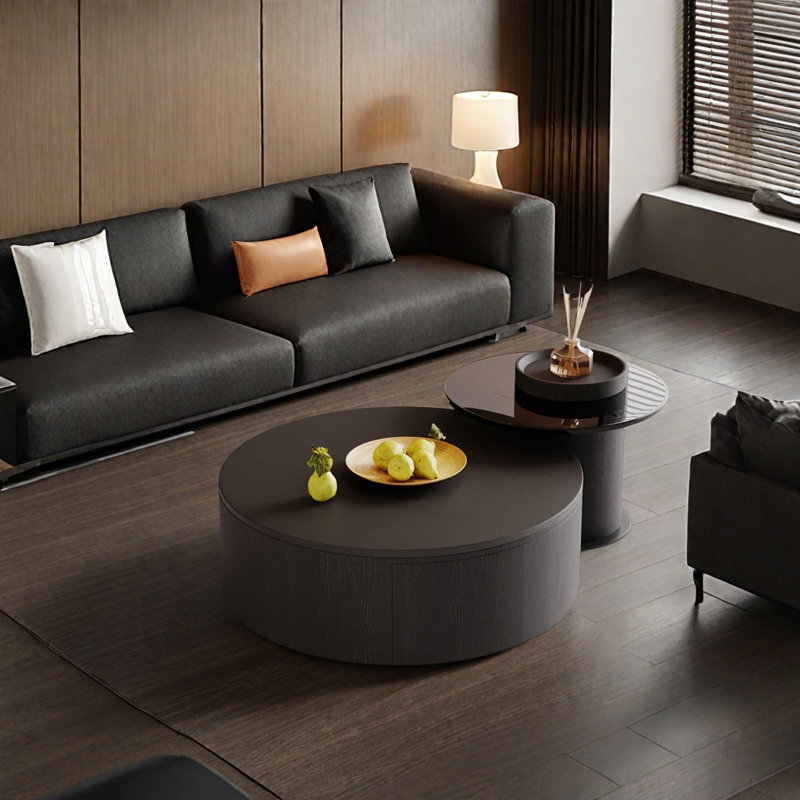 Ensemble de tables basses Modern Luxe, H 11,8 po x L 31,5 po x l 31,5 po