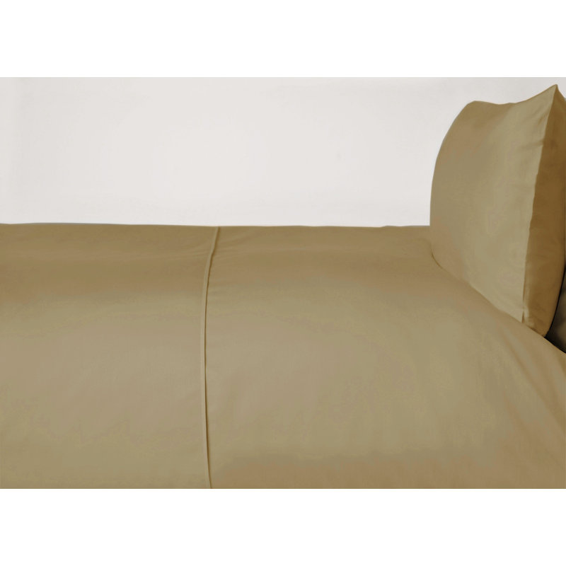 Plain Dye 200 TC Egyptian-Quality Cotton Cotton Solid Colour Duvet Cover, Double Duvet Cover, Slate