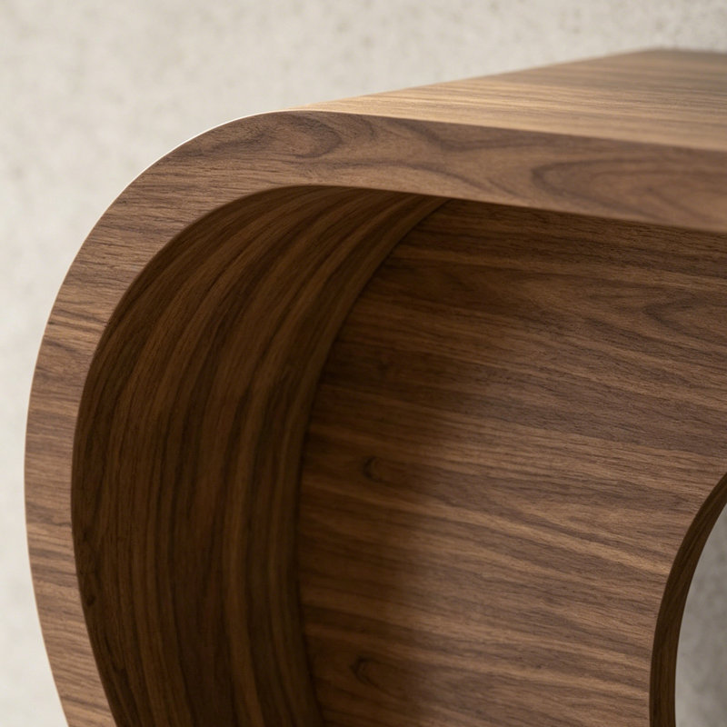 Console moderne de style nordique, H 31,5 po x l 55,1 po x P 15 po, Brun