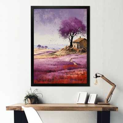 " Purple Field In French Riviera "