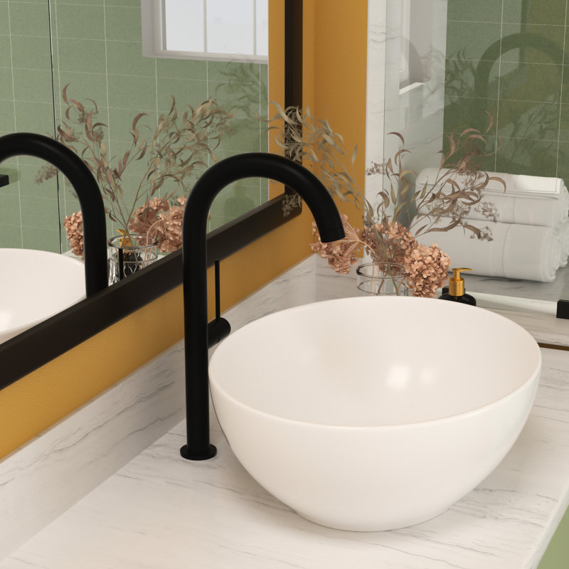 Modern 16x13 Inch White Ceramic Oval Bathroom Vessel Sink - Stain , Luxurious Choice For Chic Accessory Element