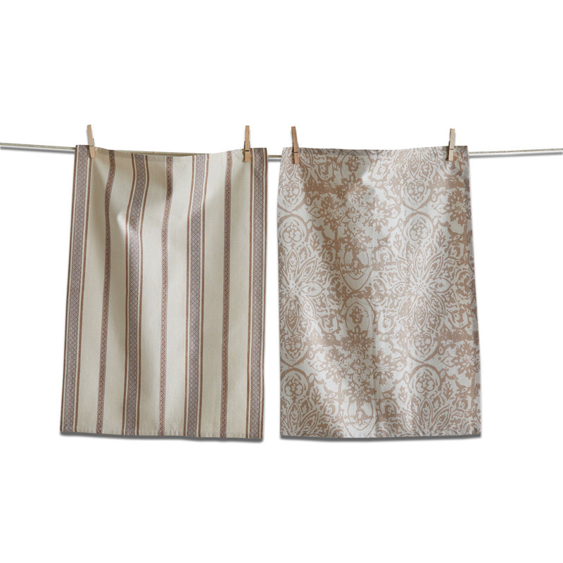 Starflower Dishtowel S/2