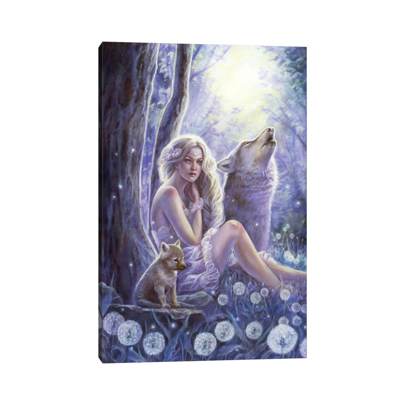 Wolf Princess by Selina Fenech - Gallery-Wrapped Canvas Giclée on Canvas, Wrapped Canvas, 20.32 cm H x 30.48 cm W
