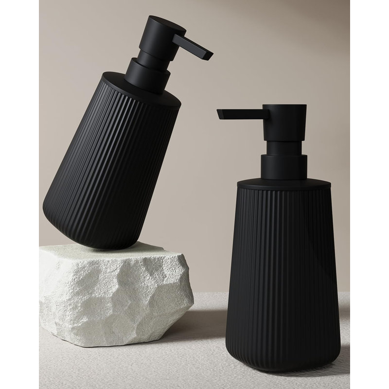 Ensemble de 2 distributeurs de savon, distributeur de savon à main pour la salle de bain, distributeur de savon à vaisselle mignon pour la cuisine, distributeur de savon en plastique avec pompe, ensemble de distributeur de savon et de lotion rechargeabl
