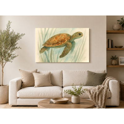 Seagrass Journey - paysage, art mural sur toile