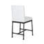 Tabouret de comptoir blanc en bois - tabourets à boutons industriels modernes (2) l 23 po x 20,75 po (de 2) 38,8 po