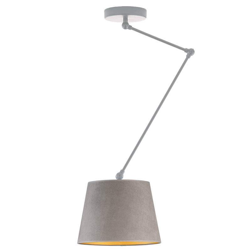 Billat 1 - Light Single Chandelier, Grey;Gold, Silver