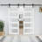 Glass Panelled Double Sliding Barn Door With Installation Hardware Kits-94393767