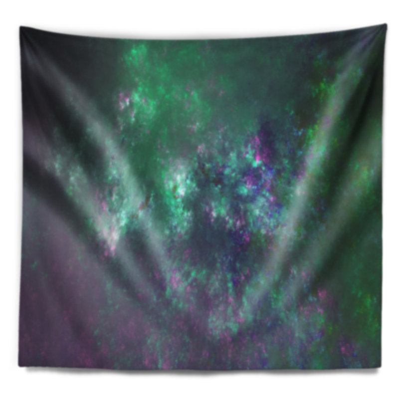 Tapisserie bleu ciel starry abstract, H 32 po x l 39 po