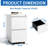 Metal 2 Drawer Locking File Cabinet For Office - Files Fits Legal/letter/a4 Antique White Modern With Drawers And Lock Secure Docs Look-119183142