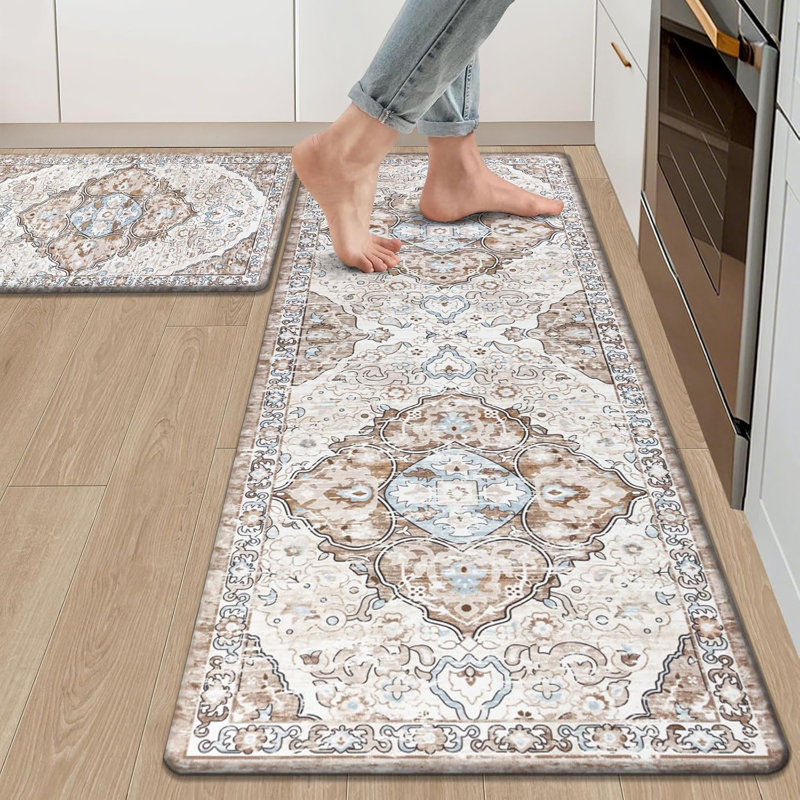 Ensemble de 2 tapis de cuisine antidérapants et antidérapants