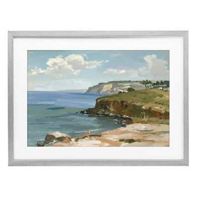 Le long de la côte, impression sous verre encadrée, design par Alonza Saunders