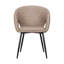 Ensemble de deux fauteuils de salle à manger recouverts de similicuir gris clair-1078967184
